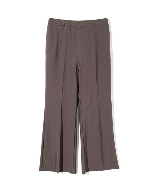 MIDIUMISOLID / ミディウミソリッド その他パンツ | MIDIUMISOLID for Ladies エッセンシャルフレアパンツ(ブラウン(color44))