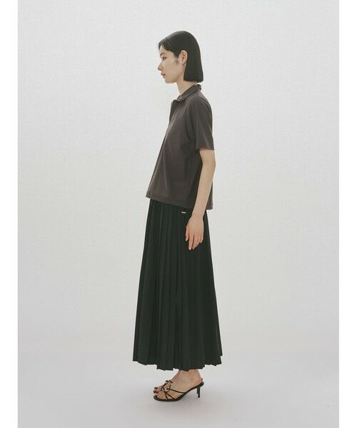 MIDIUMISOLID / ミディウミソリッド ミニ・ひざ丈スカート | MIDIUMISOLID for Ladies アシンメトリープリーツスカート | 詳細9