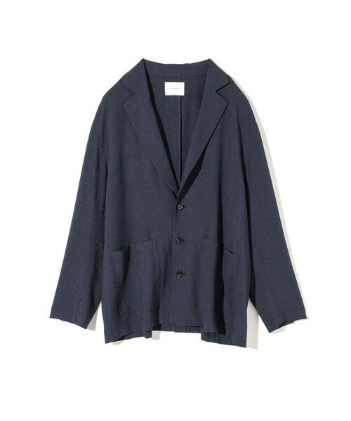 MIDIUMISOLID / ミディウミソリッド テーラードジャケット | MIDIUMISOLID Men’s ジャージジャケット（ネイビー(color77)）