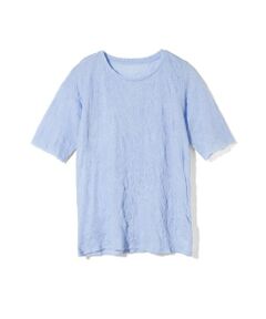 MIDIUMISOLID / ミディウミソリッド カットソー | MIDIUMISOLID for Ladies シースルークルーネックハーフスリーブインナー