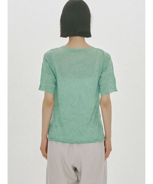 MIDIUMISOLID / ミディウミソリッド カットソー | MIDIUMISOLID for Ladies シースルークルーネックハーフスリーブインナー | 詳細5