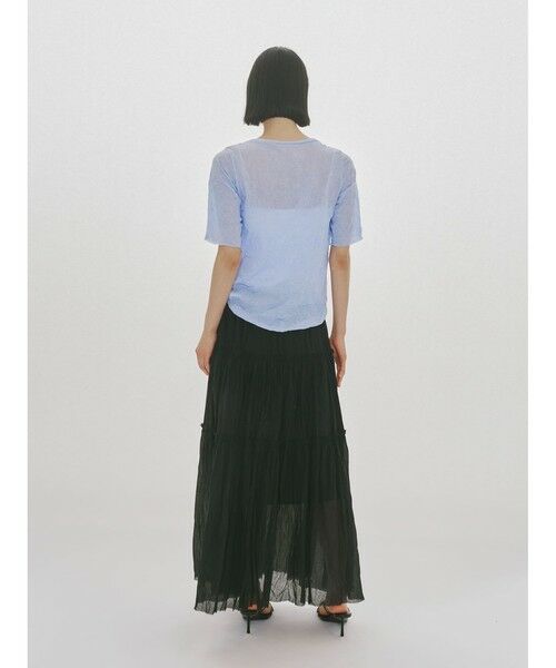 MIDIUMISOLID / ミディウミソリッド カットソー | MIDIUMISOLID for Ladies シースルークルーネックハーフスリーブインナー | 詳細9