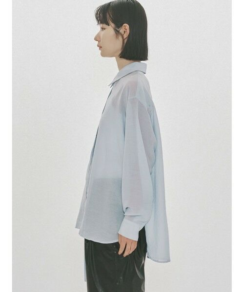 MIDIUMISOLID / ミディウミソリッド シャツ・ブラウス | MIDIUMISOLID for Ladies ドローストリングシャツ | 詳細5