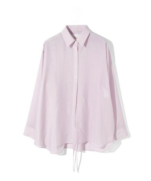 MIDIUMISOLID / ミディウミソリッド シャツ・ブラウス | MIDIUMISOLID for Ladies ドローストリングシャツ（ピンク(color40)）