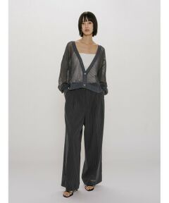 MIDIUMISOLID for Ladies シアーワイドスラックス