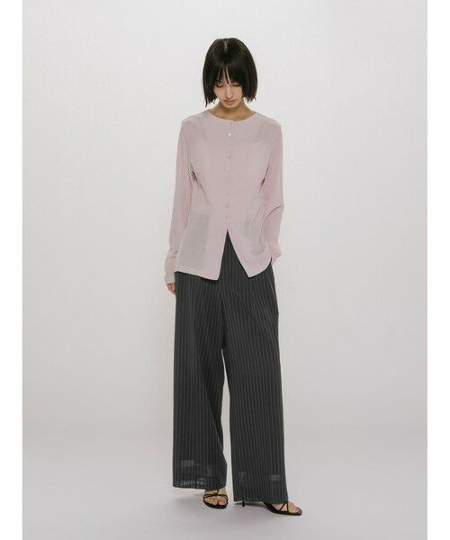 MIDIUMISOLID / ミディウミソリッド その他パンツ | MIDIUMISOLID for Ladies シアーワイドスラックス | 詳細8