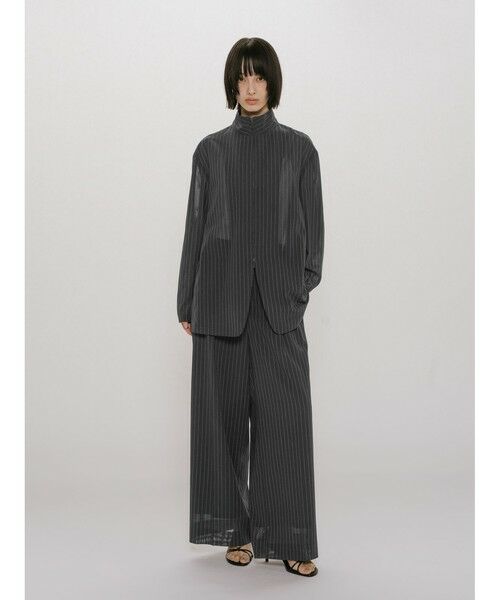 MIDIUMISOLID / ミディウミソリッド その他パンツ | MIDIUMISOLID for Ladies シアーワイドスラックス | 詳細9