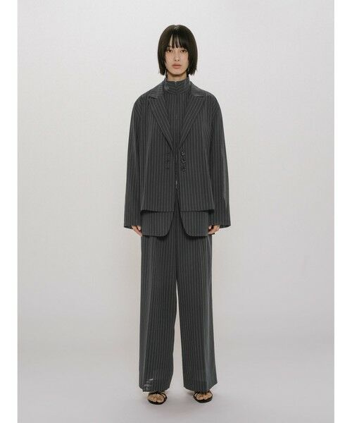 MIDIUMISOLID / ミディウミソリッド その他パンツ | MIDIUMISOLID for Ladies シアーワイドスラックス | 詳細10