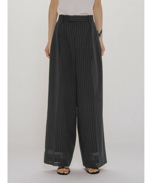 MIDIUMISOLID / ミディウミソリッド その他パンツ | MIDIUMISOLID for Ladies シアーワイドスラックス | 詳細4