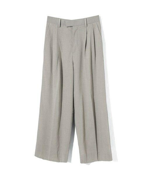 MIDIUMISOLID / ミディウミソリッド その他パンツ | MIDIUMISOLID for Ladies シアーワイドスラックス（グレー(color91)）