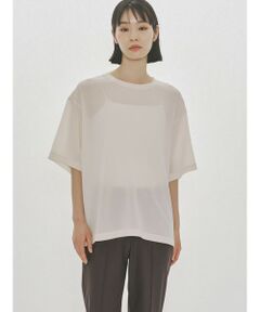MIDIUMISOLID / ミディウミソリッド カットソー | MIDIUMISOLID Men’s ハーフスリーブシアーベーシックプルオーバー