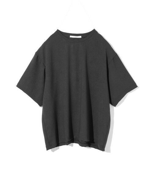 MIDIUMISOLID / ミディウミソリッド カットソー | MIDIUMISOLID Men’s ハーフスリーブシアーベーシックプルオーバー（ブラック(color99)）