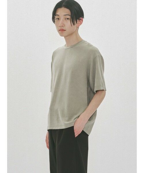 MIDIUMISOLID / ミディウミソリッド カットソー | MIDIUMISOLID Men’s ハーフスリーブシアーベーシックプルオーバー | 詳細18