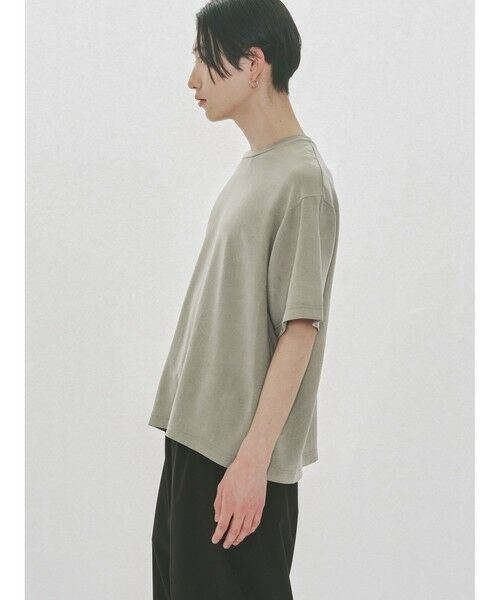 MIDIUMISOLID / ミディウミソリッド カットソー | MIDIUMISOLID Men’s ハーフスリーブシアーベーシックプルオーバー | 詳細19