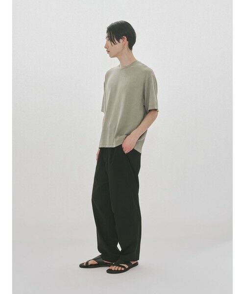 MIDIUMISOLID / ミディウミソリッド カットソー | MIDIUMISOLID Men’s ハーフスリーブシアーベーシックプルオーバー | 詳細22