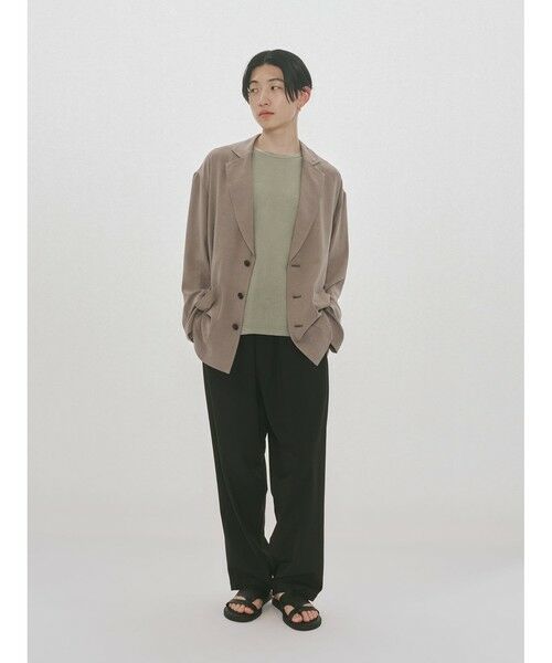 MIDIUMISOLID / ミディウミソリッド カットソー | MIDIUMISOLID Men’s ハーフスリーブシアーベーシックプルオーバー | 詳細24