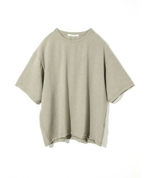 MIDIUMISOLID / ミディウミソリッド カットソー | MIDIUMISOLID Men’s ハーフスリーブシアーベーシックプルオーバー（ベージュ(color20)）