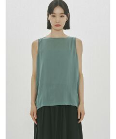 MIDIUMISOLID / ミディウミソリッド カットソー | MIDIUMISOLID for Ladies ノースリーブタックワイドプルオーバー
