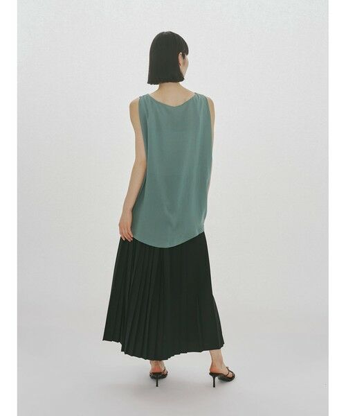 MIDIUMISOLID / ミディウミソリッド カットソー | MIDIUMISOLID for Ladies ノースリーブタックワイドプルオーバー | 詳細9