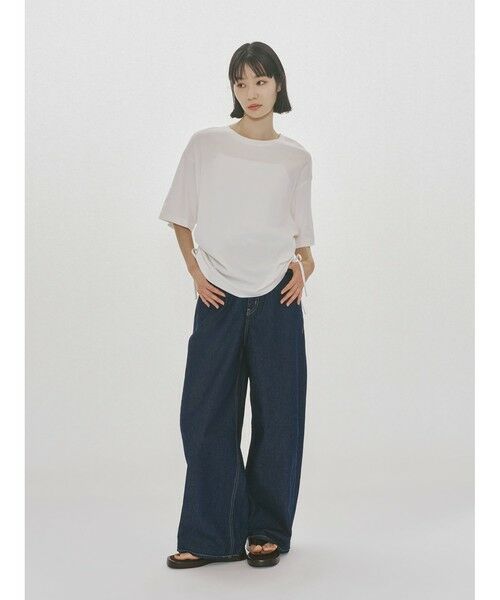 MIDIUMISOLID / ミディウミソリッド カットソー | MIDIUMISOLID for Ladies ドローストリングTシャツ | 詳細8