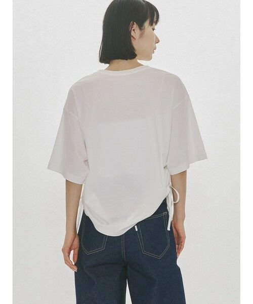 MIDIUMISOLID / ミディウミソリッド カットソー | MIDIUMISOLID for Ladies ドローストリングTシャツ | 詳細4