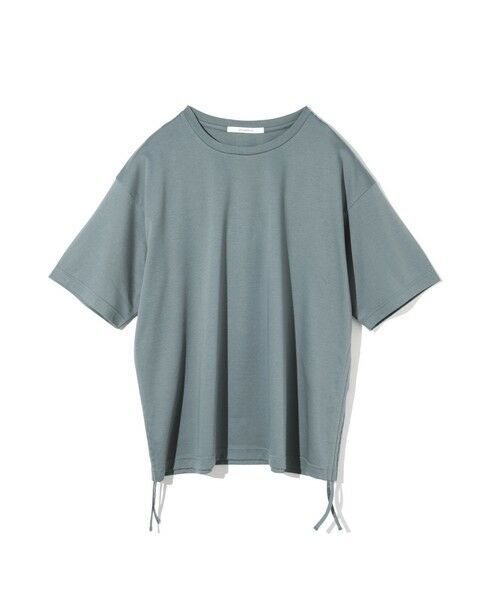MIDIUMISOLID / ミディウミソリッド カットソー | MIDIUMISOLID for Ladies ドローストリングTシャツ（ブルーグレー(color91)）