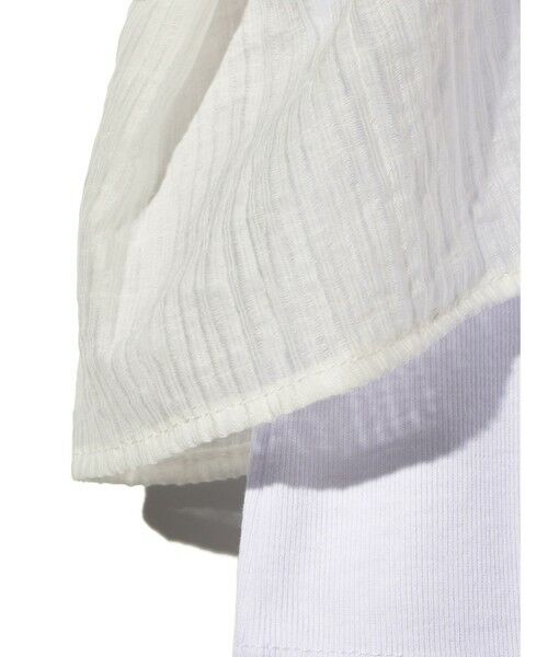 MIDIUMISOLID / ミディウミソリッド カットソー | MIDIUMISOLID for Ladies シフトフリルTシャツ | 詳細2