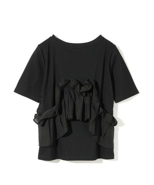 MIDIUMISOLID / ミディウミソリッド カットソー | MIDIUMISOLID for Ladies シフトフリルTシャツ | 詳細15