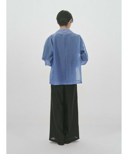 MIDIUMISOLID / ミディウミソリッド シャツ・ブラウス | MIDIUMISOLID Men’s シアーオープンカラーシャツ | 詳細9