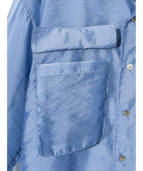 MIDIUMISOLID / ミディウミソリッド シャツ・ブラウス | MIDIUMISOLID Men’s シアーオープンカラーシャツ | 詳細12