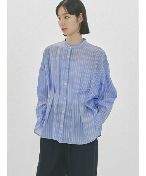 MIDIUMISOLID / ミディウミソリッド シャツ・ブラウス | MIDIUMISOLID for Ladies タックブラウス | 詳細3