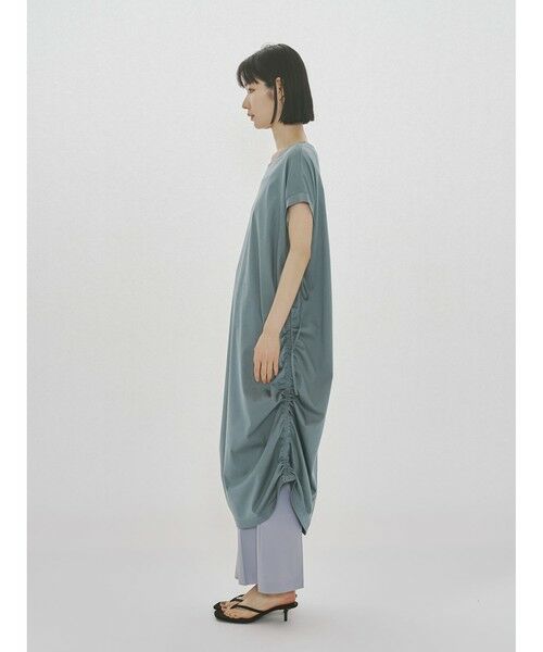 MIDIUMISOLID / ミディウミソリッド ロング・マキシ丈ワンピース | MIDIUMISOLID for Ladies ドローストリングジャージーワンピース | 詳細4