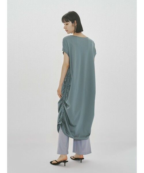 MIDIUMISOLID / ミディウミソリッド ロング・マキシ丈ワンピース | MIDIUMISOLID for Ladies ドローストリングジャージーワンピース | 詳細5