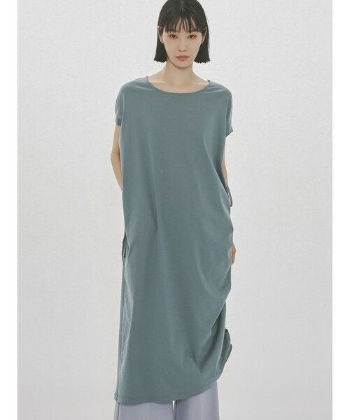 MIDIUMISOLID / ミディウミソリッド ロング・マキシ丈ワンピース | MIDIUMISOLID for Ladies ドローストリングジャージーワンピース | 詳細6