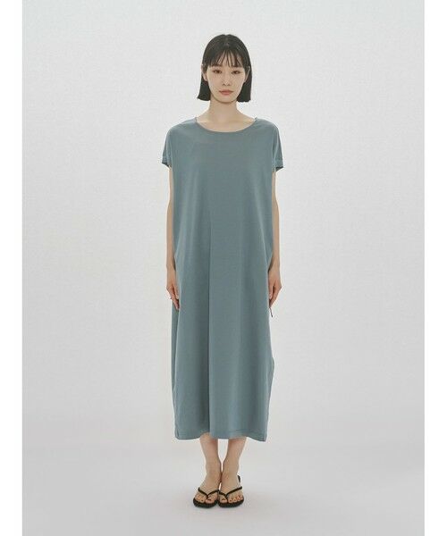 MIDIUMISOLID / ミディウミソリッド ロング・マキシ丈ワンピース | MIDIUMISOLID for Ladies ドローストリングジャージーワンピース | 詳細8