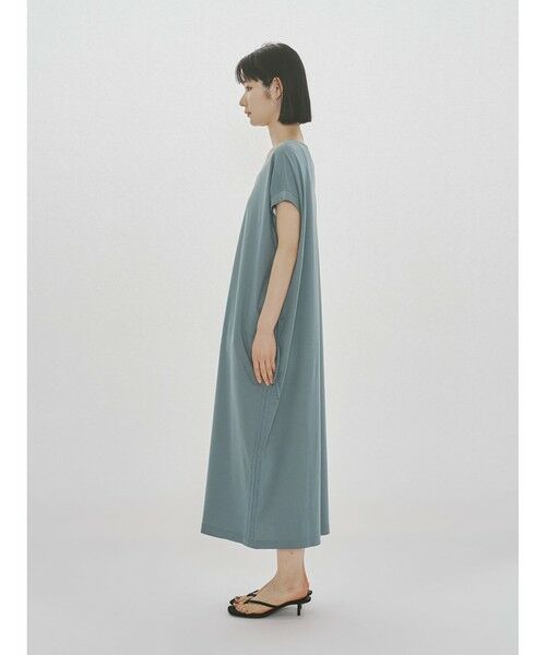 MIDIUMISOLID / ミディウミソリッド ロング・マキシ丈ワンピース | MIDIUMISOLID for Ladies ドローストリングジャージーワンピース | 詳細9