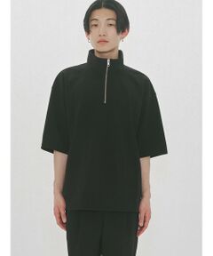 MIDIUMISOLID / ミディウミソリッド カットソー | MIDIUMISOLID Men’s ハーフジップワイドプルオーバー