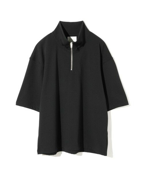 MIDIUMISOLID / ミディウミソリッド カットソー | MIDIUMISOLID Men’s ハーフジップワイドプルオーバー | 詳細1
