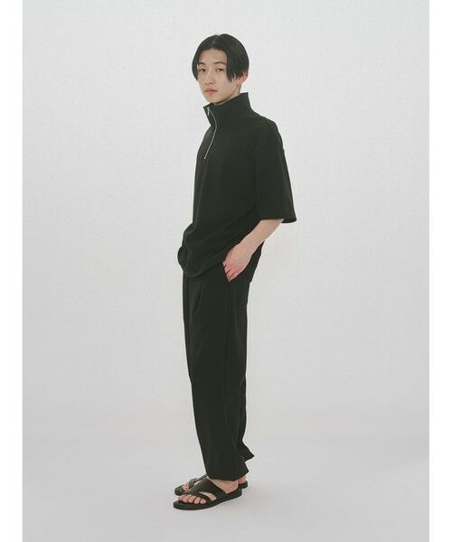 MIDIUMISOLID / ミディウミソリッド カットソー | MIDIUMISOLID Men’s ハーフジップワイドプルオーバー | 詳細7