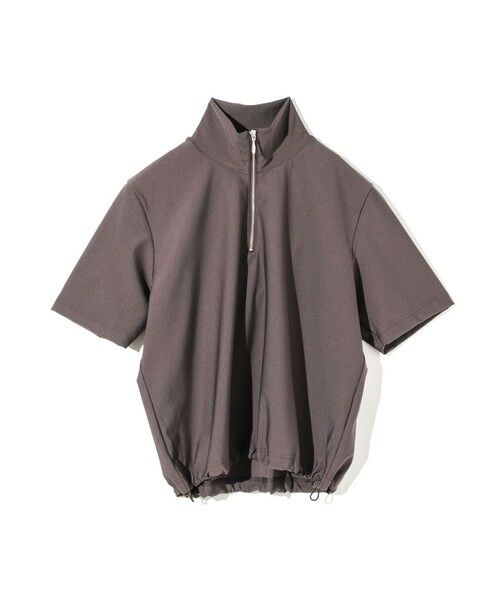 MIDIUMISOLID / ミディウミソリッド カットソー | MIDIUMISOLID for Ladies エッセンシャルジップネックトップス | 詳細1