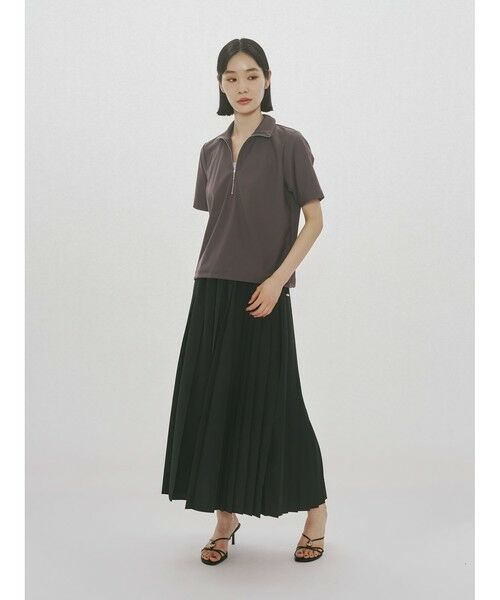 MIDIUMISOLID / ミディウミソリッド カットソー | MIDIUMISOLID for Ladies エッセンシャルジップネックトップス | 詳細9
