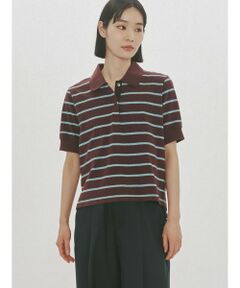 MIDIUMISOLID / ミディウミソリッド カットソー | MIDIUMISOLID for Ladies マルチボーダーポロシャツ