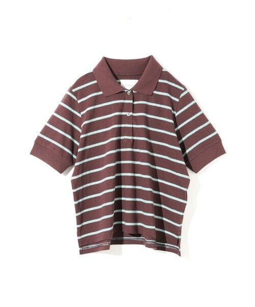 MIDIUMISOLID / ミディウミソリッド カットソー | MIDIUMISOLID for Ladies マルチボーダーポロシャツ | 詳細1