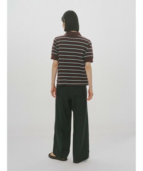 MIDIUMISOLID / ミディウミソリッド カットソー | MIDIUMISOLID for Ladies マルチボーダーポロシャツ | 詳細9