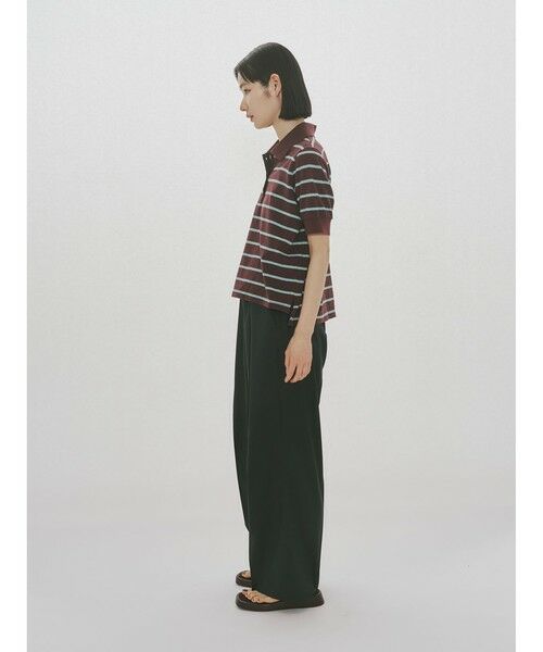 MIDIUMISOLID / ミディウミソリッド カットソー | MIDIUMISOLID for Ladies マルチボーダーポロシャツ | 詳細8