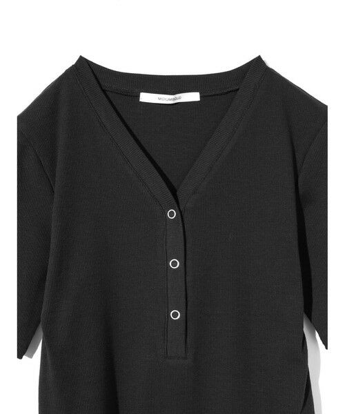 MIDIUMISOLID / ミディウミソリッド カットソー | MIDIUMISOLID for Ladies リブヘンリーネックプルオーバー | 詳細3