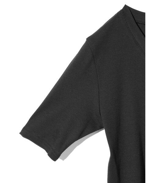 MIDIUMISOLID / ミディウミソリッド カットソー | MIDIUMISOLID for Ladies リブヘンリーネックプルオーバー | 詳細4