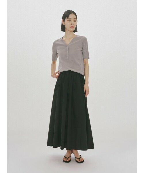 MIDIUMISOLID / ミディウミソリッド カットソー | MIDIUMISOLID for Ladies リブヘンリーネックプルオーバー | 詳細12