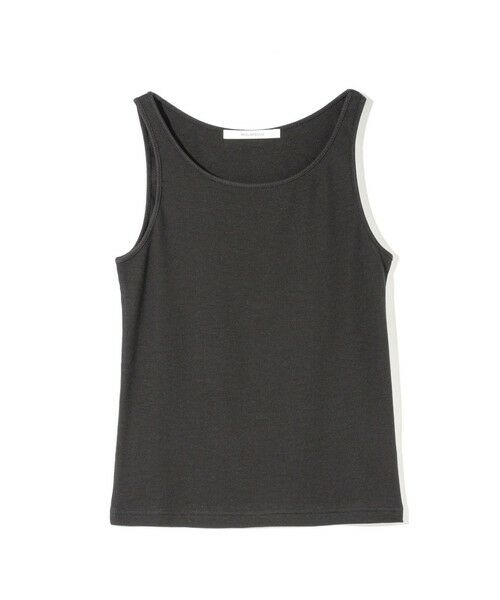 MIDIUMISOLID / ミディウミソリッド カットソー | MIDIUMISOLID for Ladies フィットリブタンクトップ（ブラック(color99)）