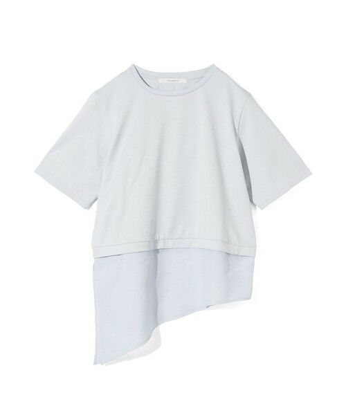 MIDIUMISOLID / ミディウミソリッド カットソー | MIDIUMISOLID for Ladies シアーミックスファブリックTシャツ | 詳細1